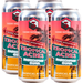 Four aluminum cans of 3 Sons Brewing Co. Tropical Acres Passion Fruit Guava Ale arranged in a clean studio shot against a white background.