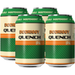 Four cans of Bodriggy Quench IPA with green and gold labels.