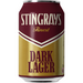 Bodriggy Stingrays Dark Lager can on a white background