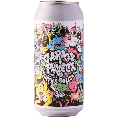 Can of Garage Project Party and Bullshit Beer