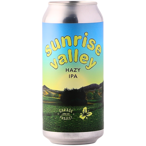 Can of Garage Project Sunrise Valley Hazy IPA on a white background