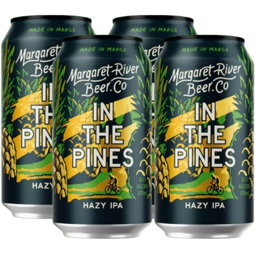 4 cans of Margaret River Beer Co In The Pines Hazy IPA