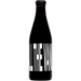 Black bottle with a white label featuring text 'All the Vanilla' on a white background