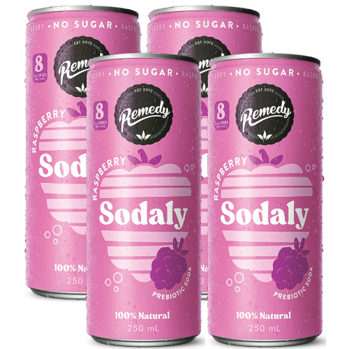 Sodaly Raspberry Prebiotic Soda