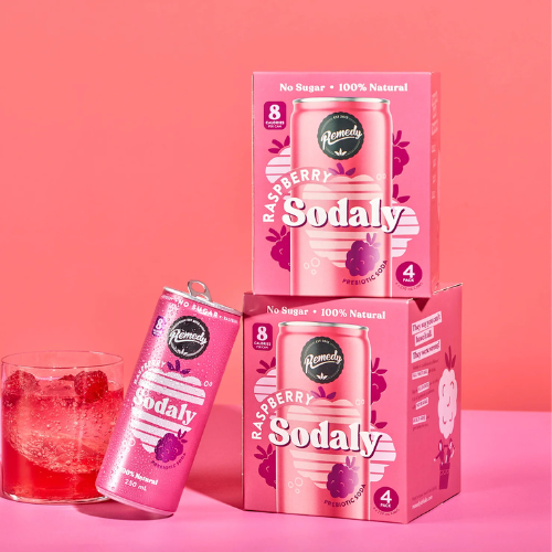 Sodaly Raspberry Prebiotic Soda