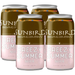 Four cans of Sunbird Brewing Company Breezy Summer NEIPA on a white background
