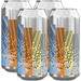 4 silver beer cans with colorful label featuring 'Lost All Reason' text on a white background.