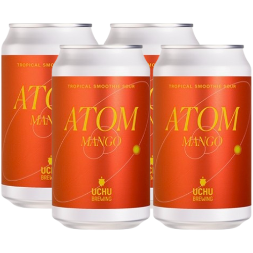 4 cans of Uchu Atom Mango