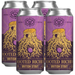 Four cans of Vocation Brewery Rooted Riches British Stout on a white background.